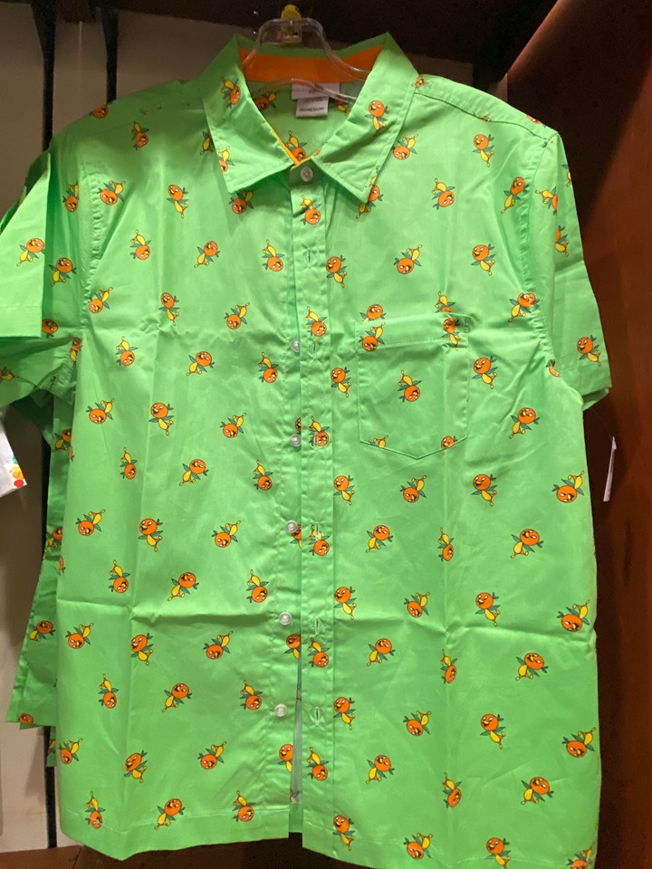 Orange Bird Button Down Shirt