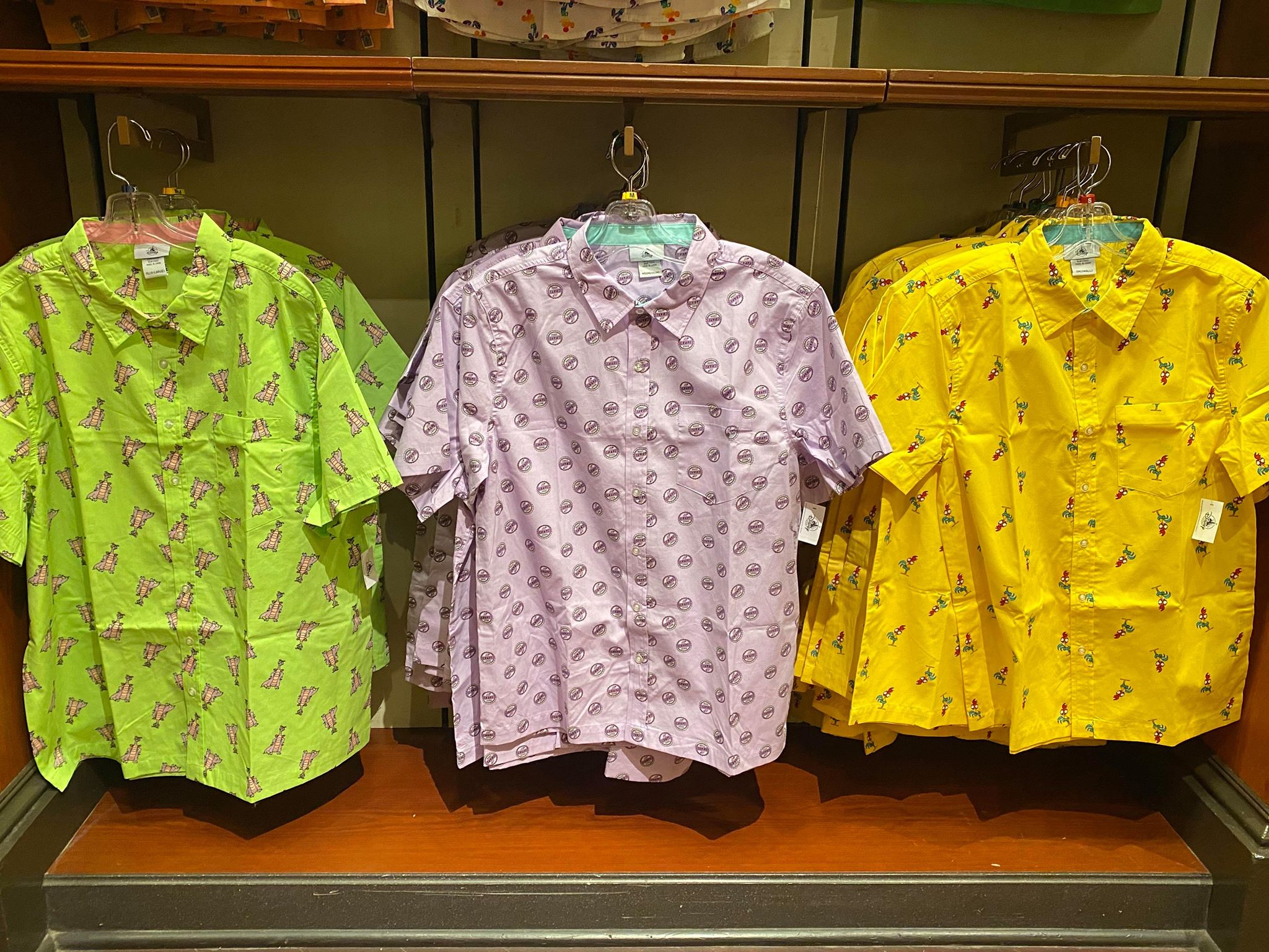 Colorful Button Down Shirts Disney