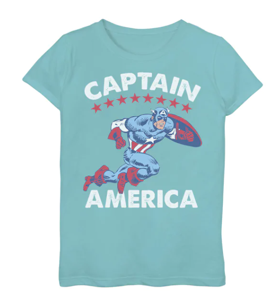 Captain America Girls Tee