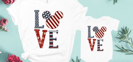 Mickey Ears Fourth of July Love Tee