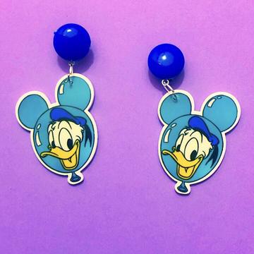 Donald balloon earrings
