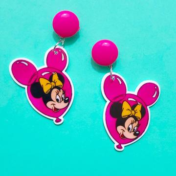 Minnie balloon earrings