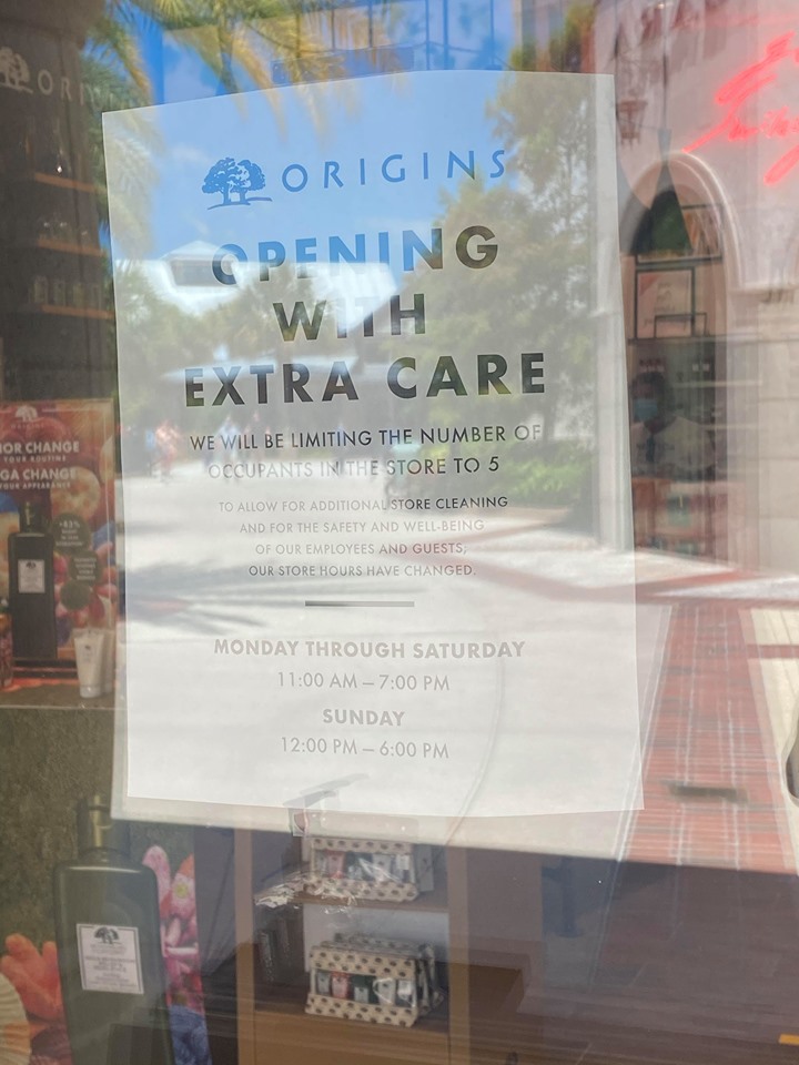 origins window sign