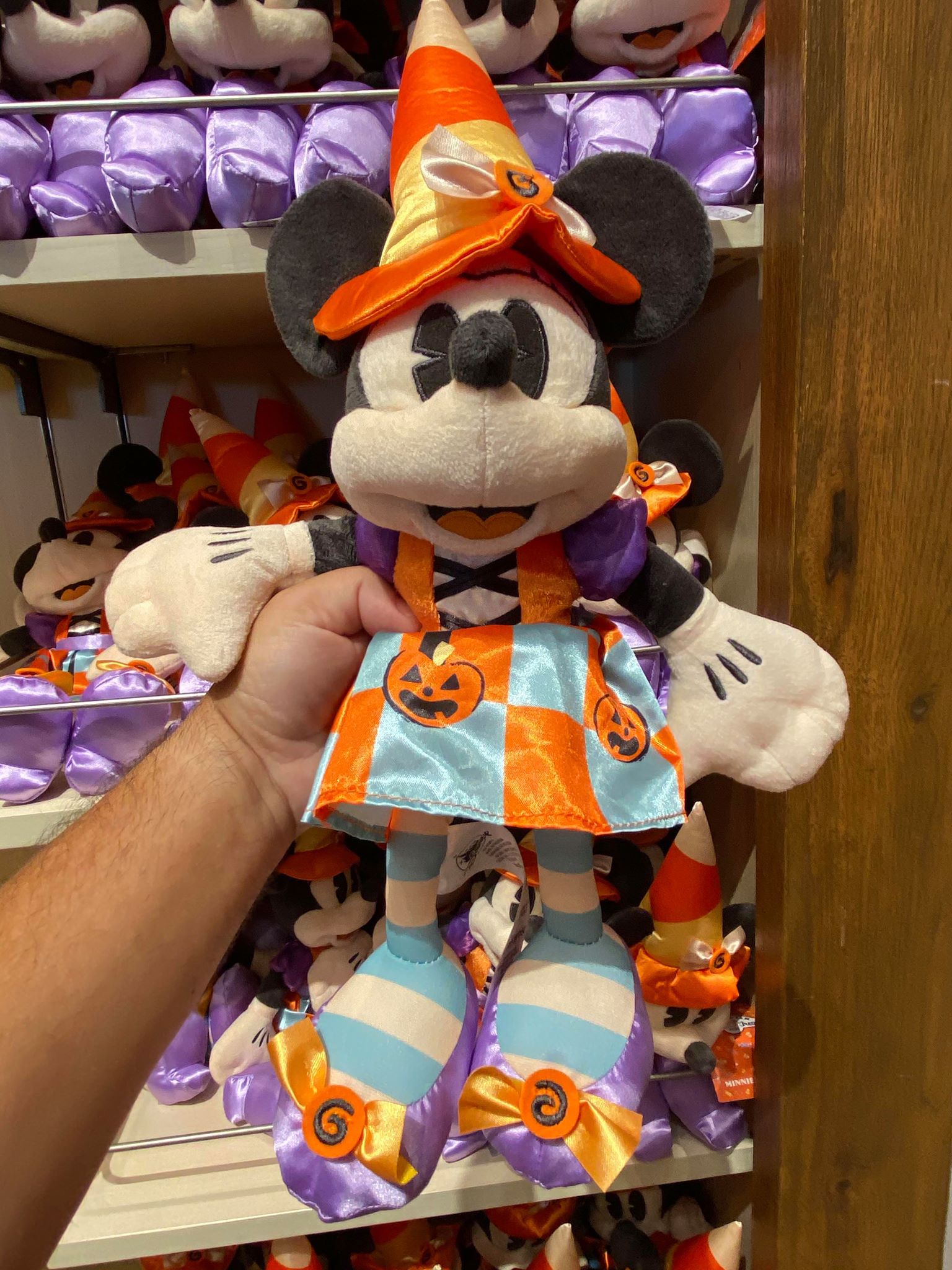 mickey and minnie halloween plush