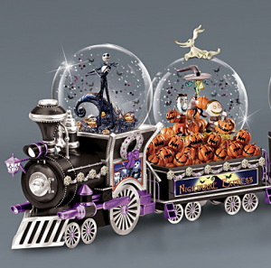 disney tim burton's the nightmare before christmas musical glitter globe train