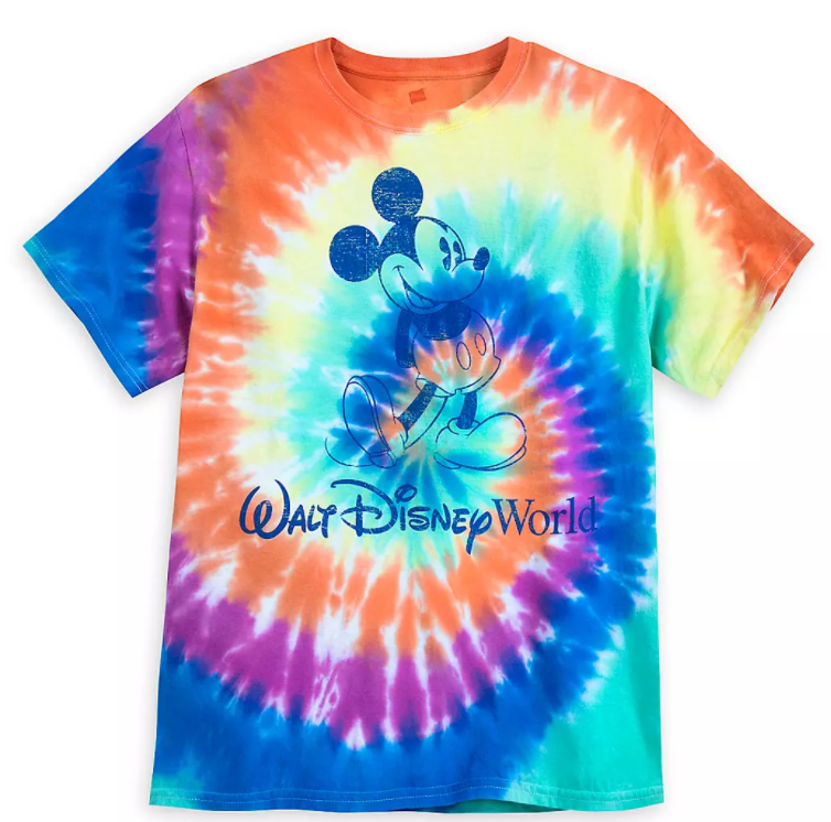 classic mickey mouse tie dye tee