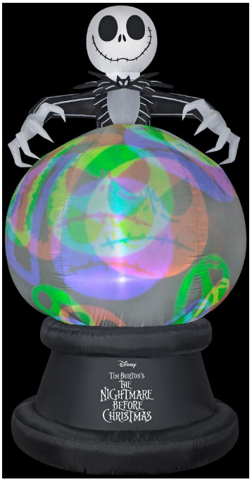 jack skellington globe inflatable