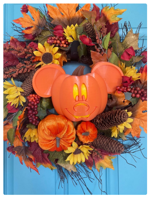 DIY Mickey Halloween Wreath