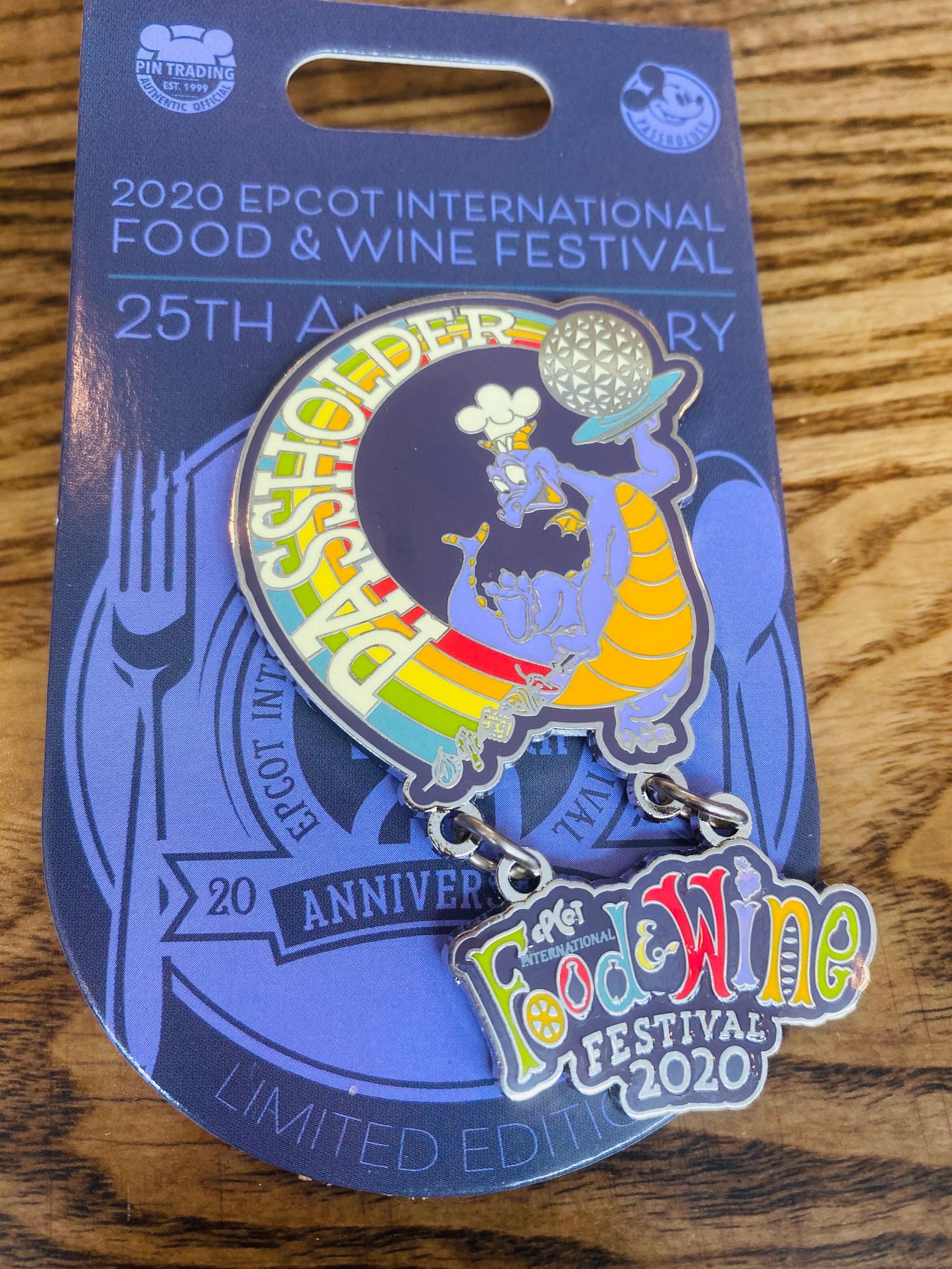 figment food and wine pin