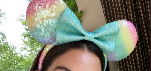 rainbow pastel minnie ears designer