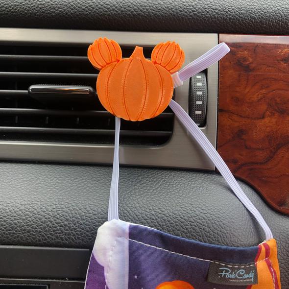 pumpkin mickey car clip