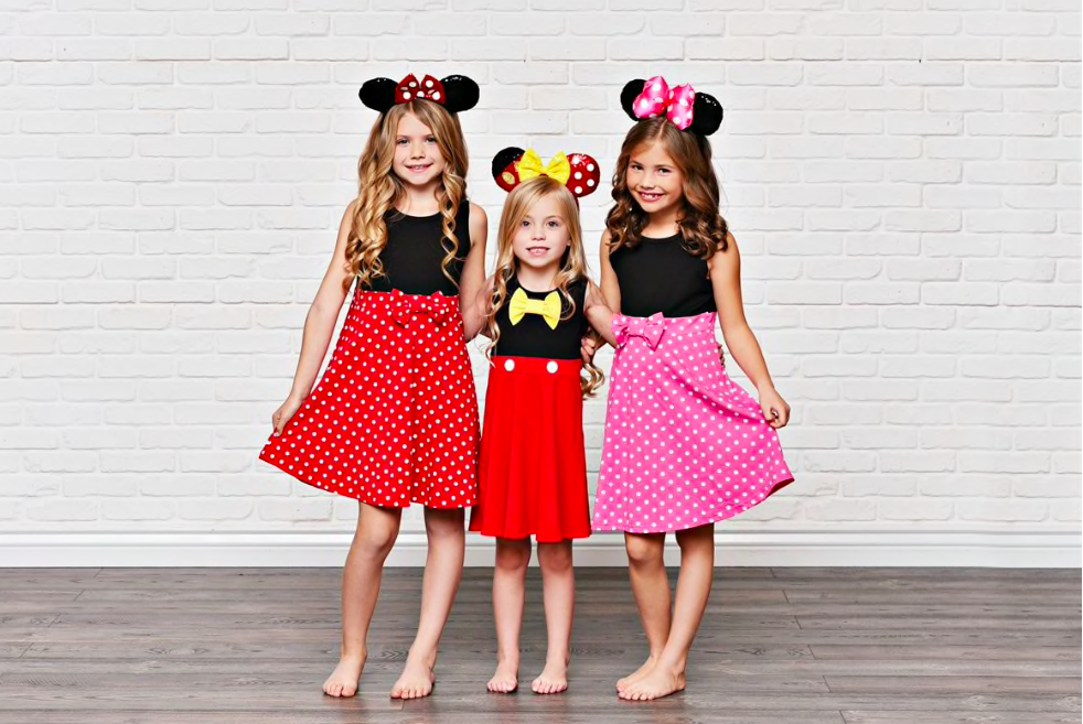 girl Minnie and mickey dresses