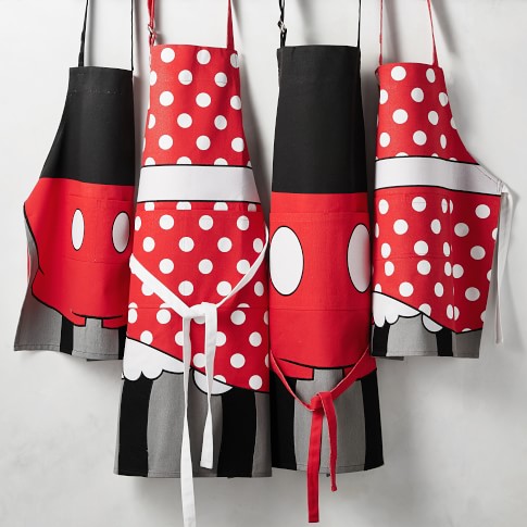 Mickey and Minnie Aprons Williams Sonoma