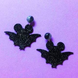 mickey bat earrings