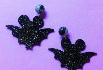 mickey bat earrings