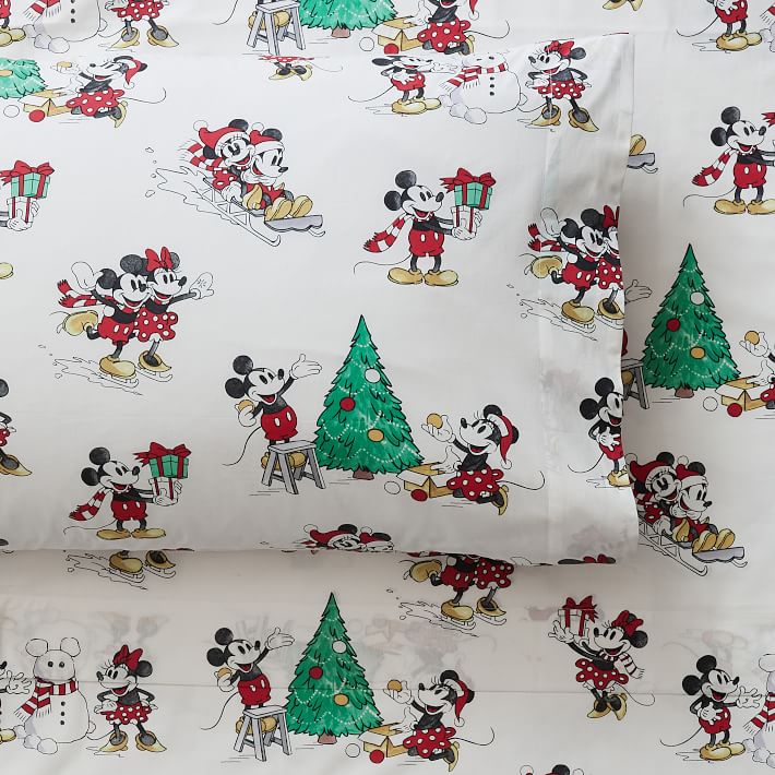 mickey Christmas sheets
