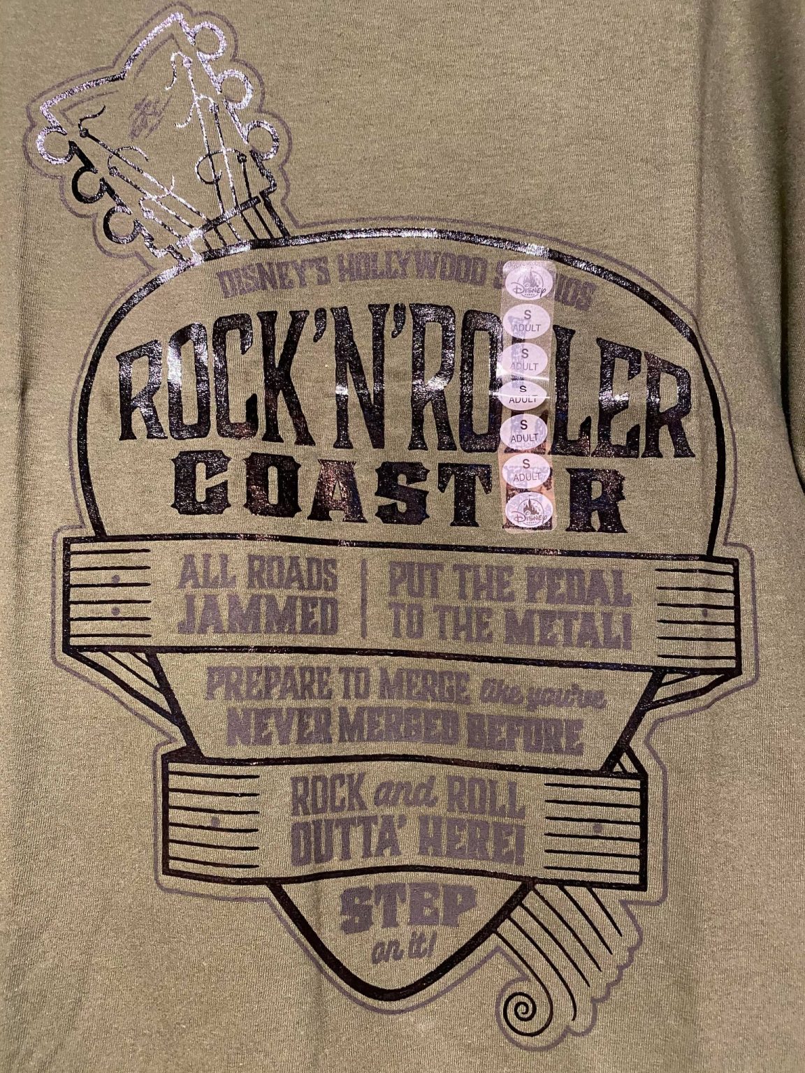 disney rock n roller coaster shirt