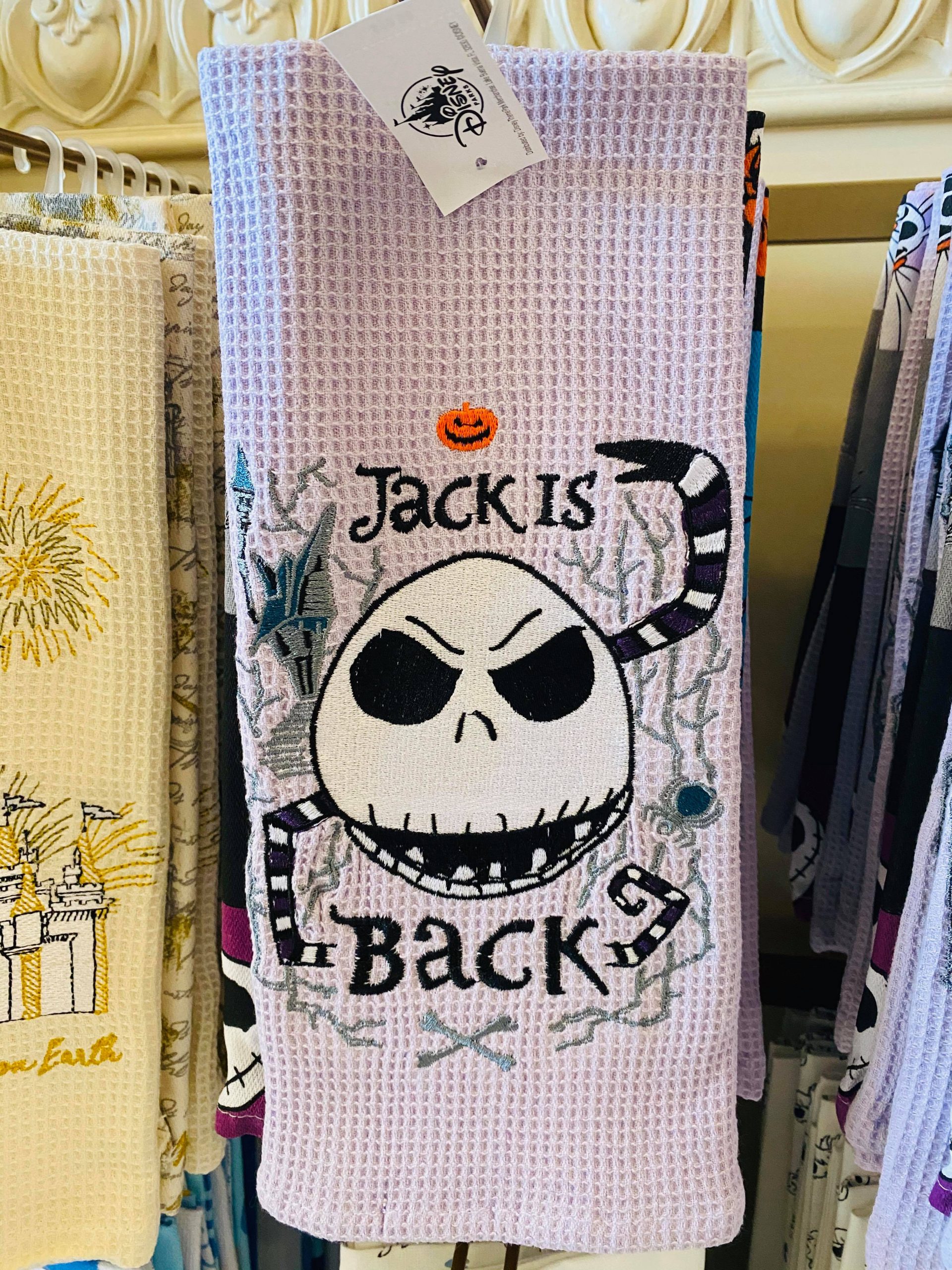 Disney The Nightmare Before Christmas Jack Black Kitchen Hand Towels