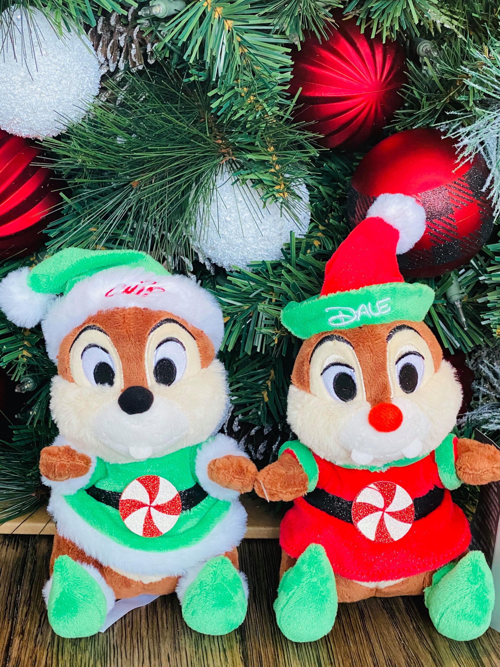 chip and dale holiday plush