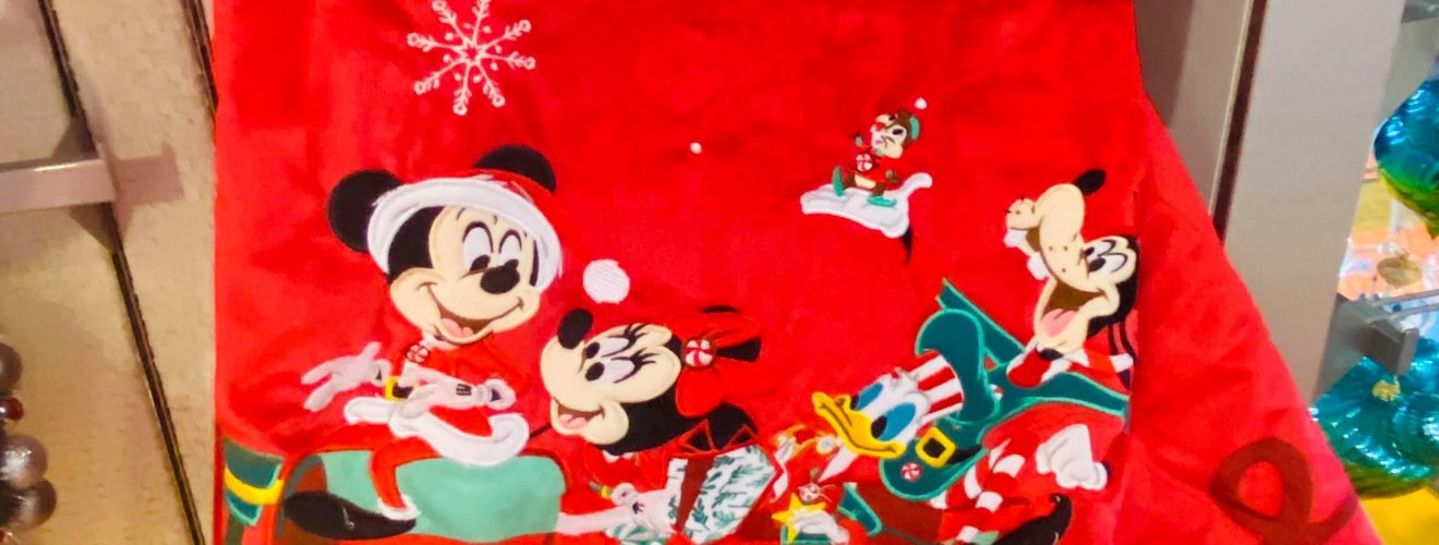 red mickey tree skirt