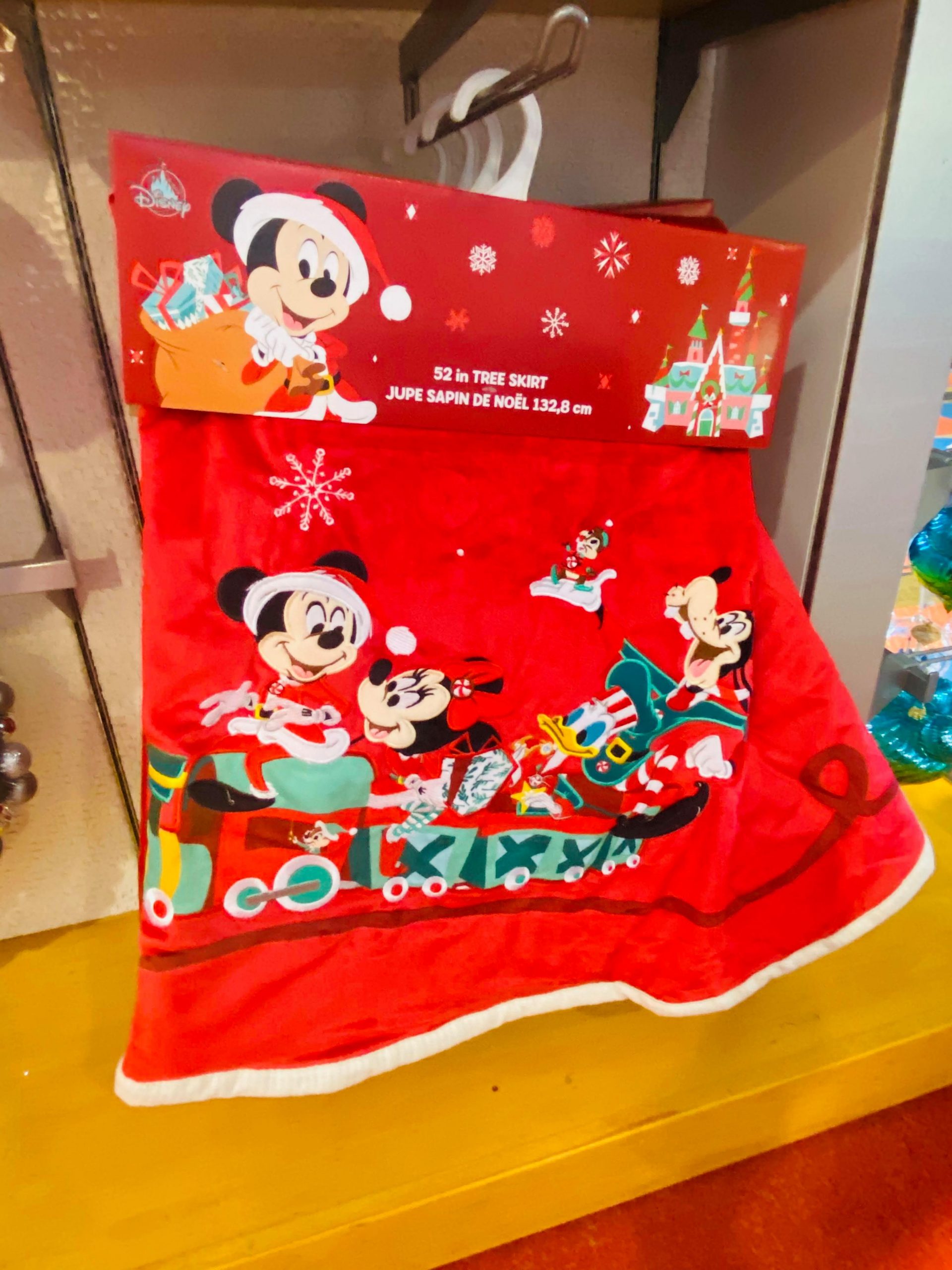 red mickey tree skirt