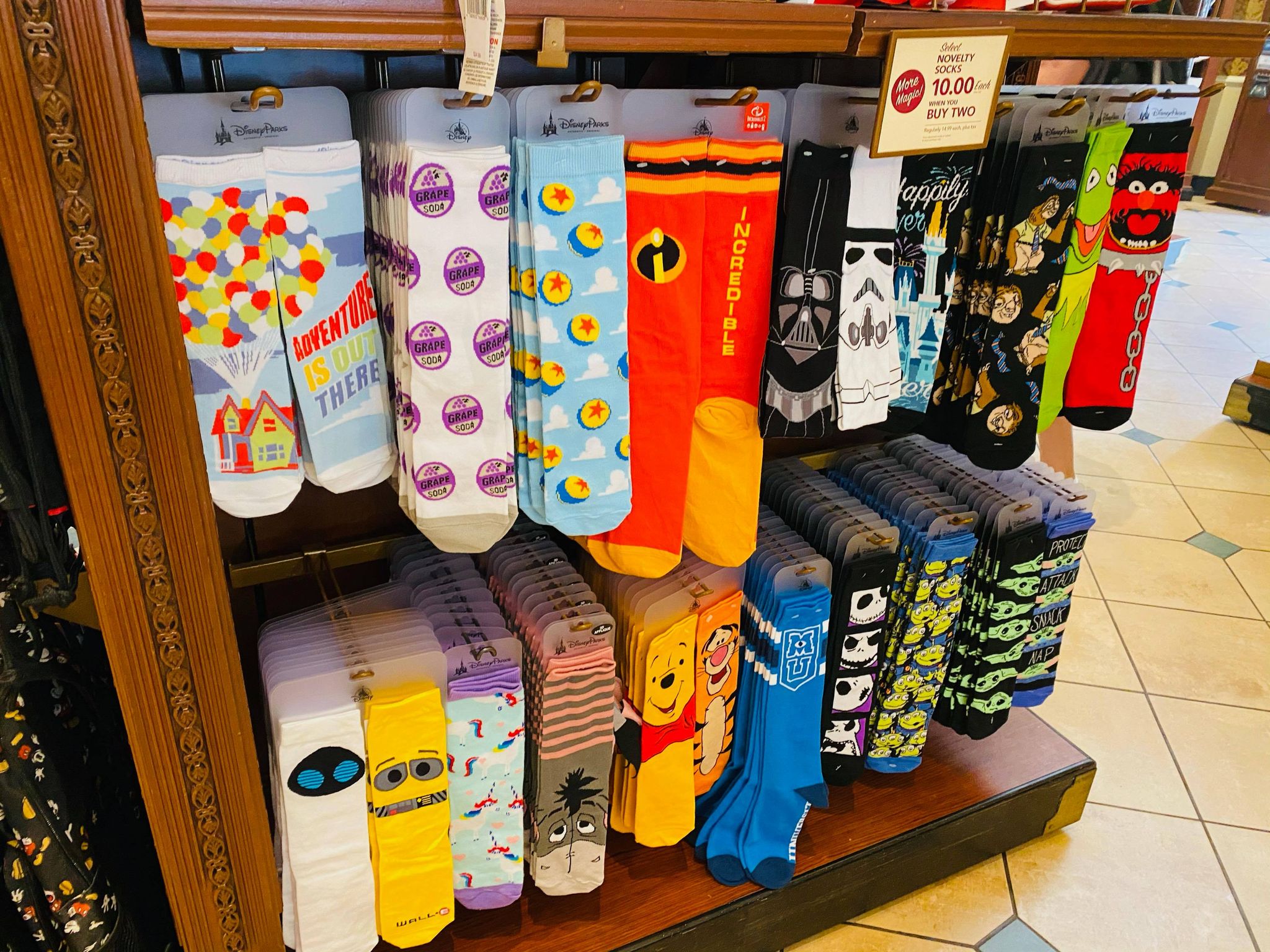 We Just Found Over TWO DOZEN New Disney Socks at Magic Kingdom Disney