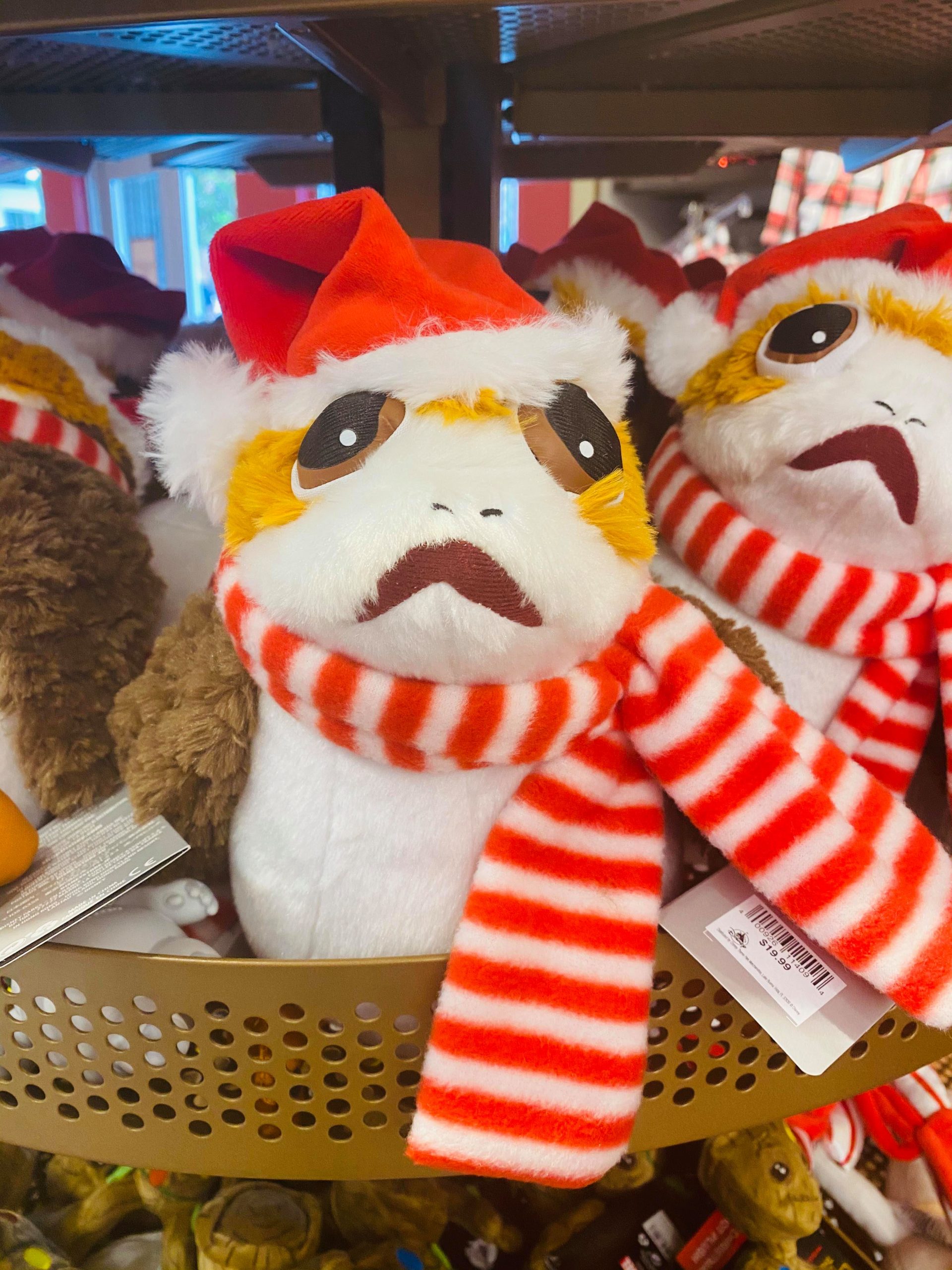 christmas porg plush