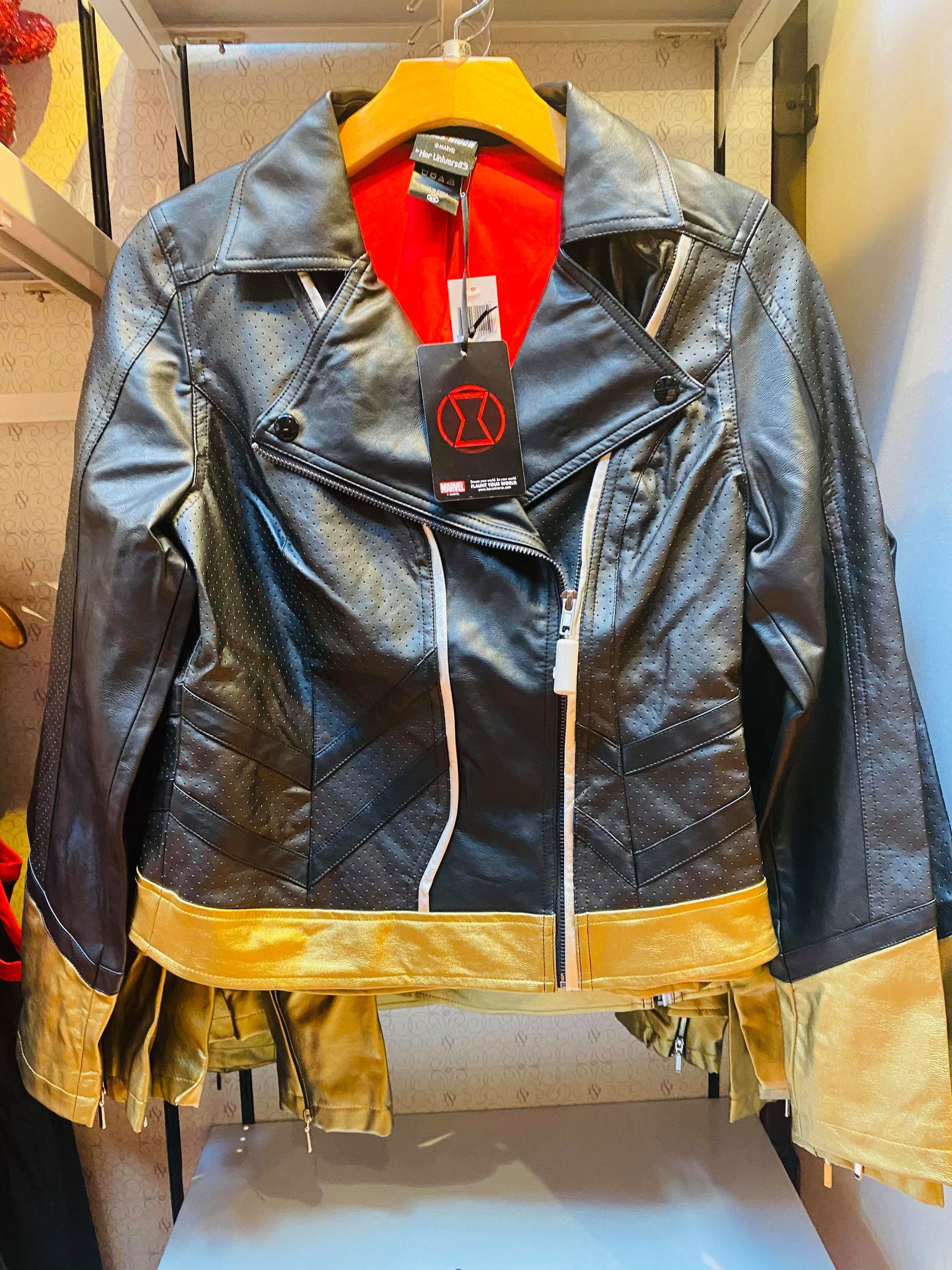 black widow leather jacket