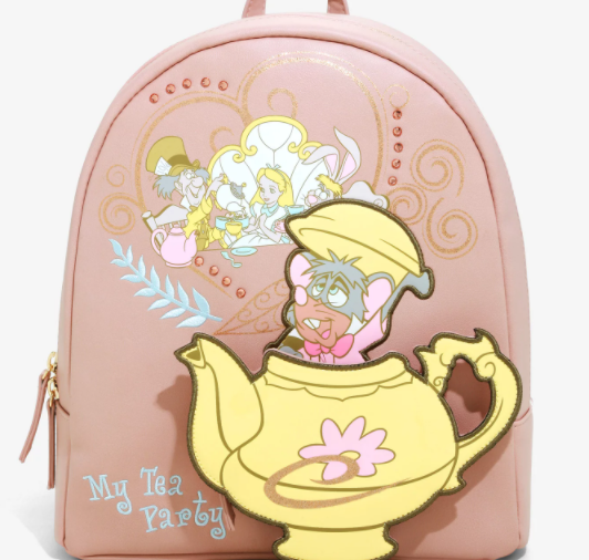 Loungefly Disney Alice in Wonderland Mushroom Tea Party Mini Backpack 