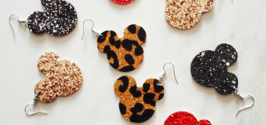 mickey shaped earrings
