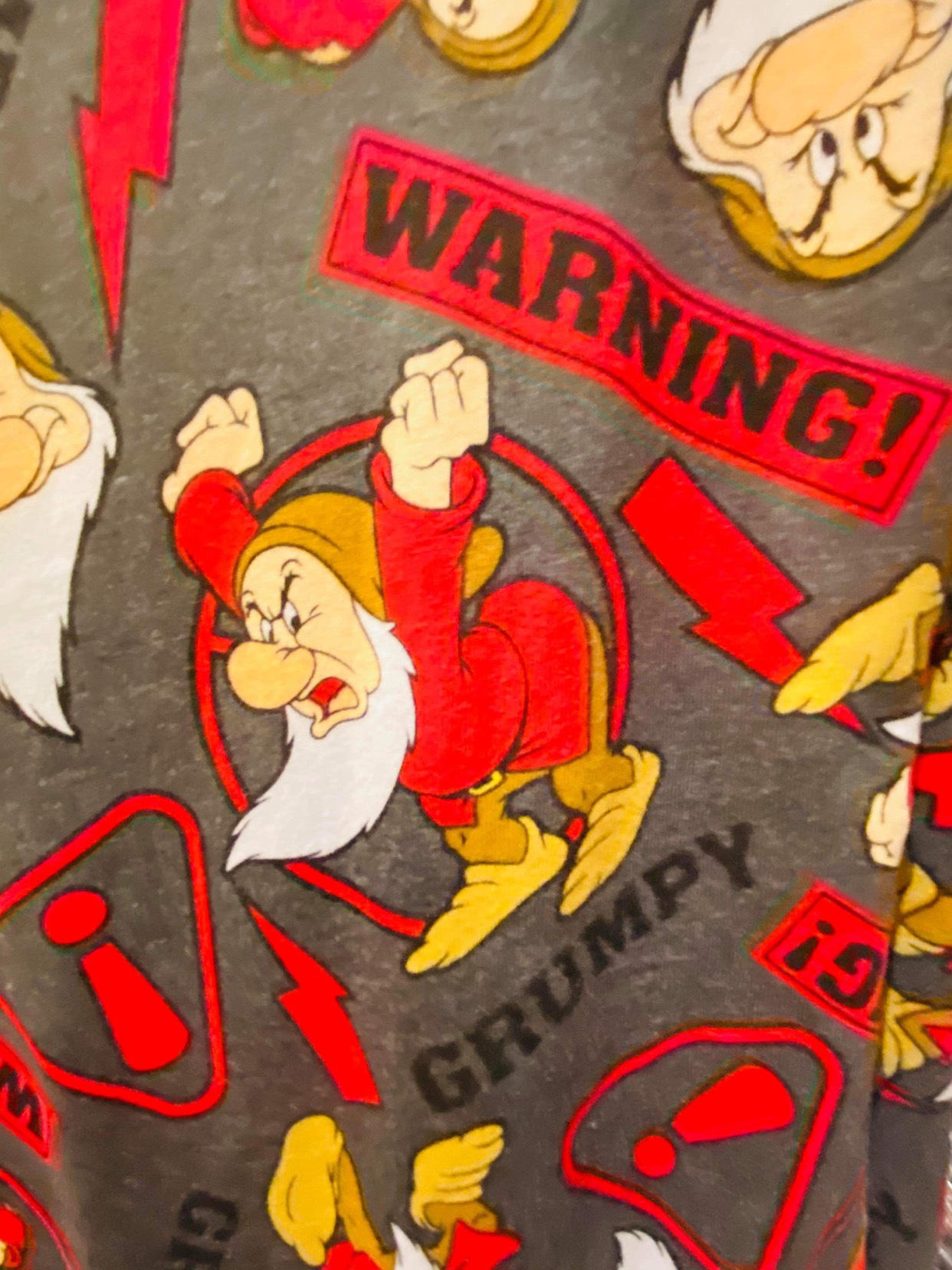 Grumpy Seven Dwarfs Pajama Pants