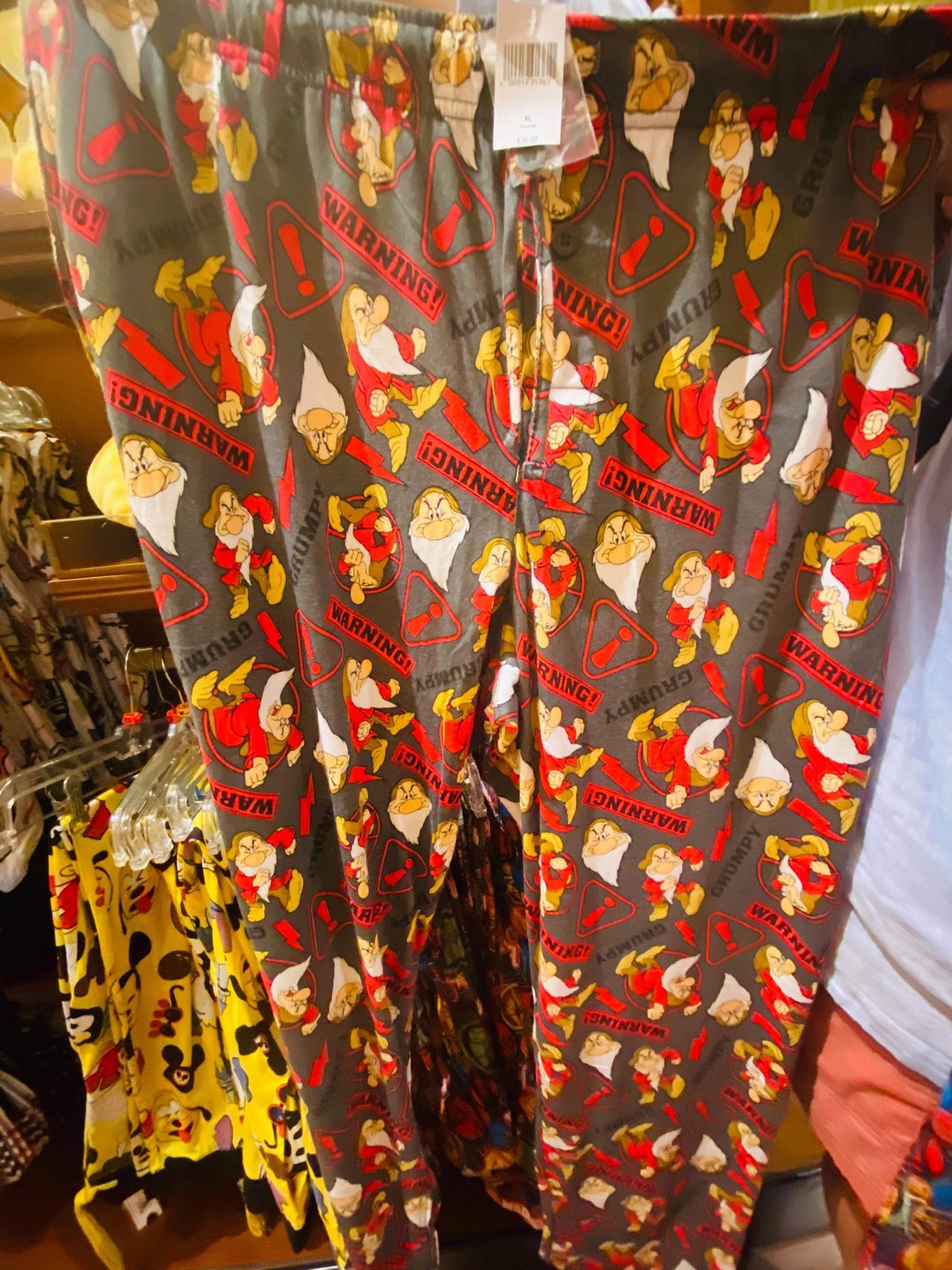 grumpy pajama pants Disney World