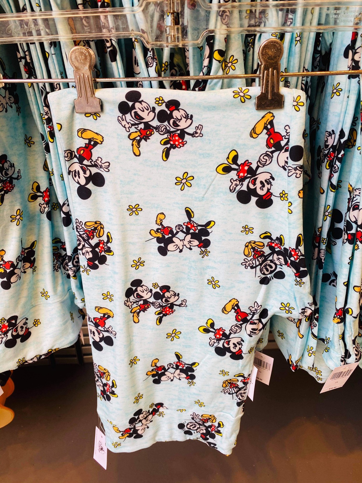 Mickey and Minnie Mouse Light Blue Leggings