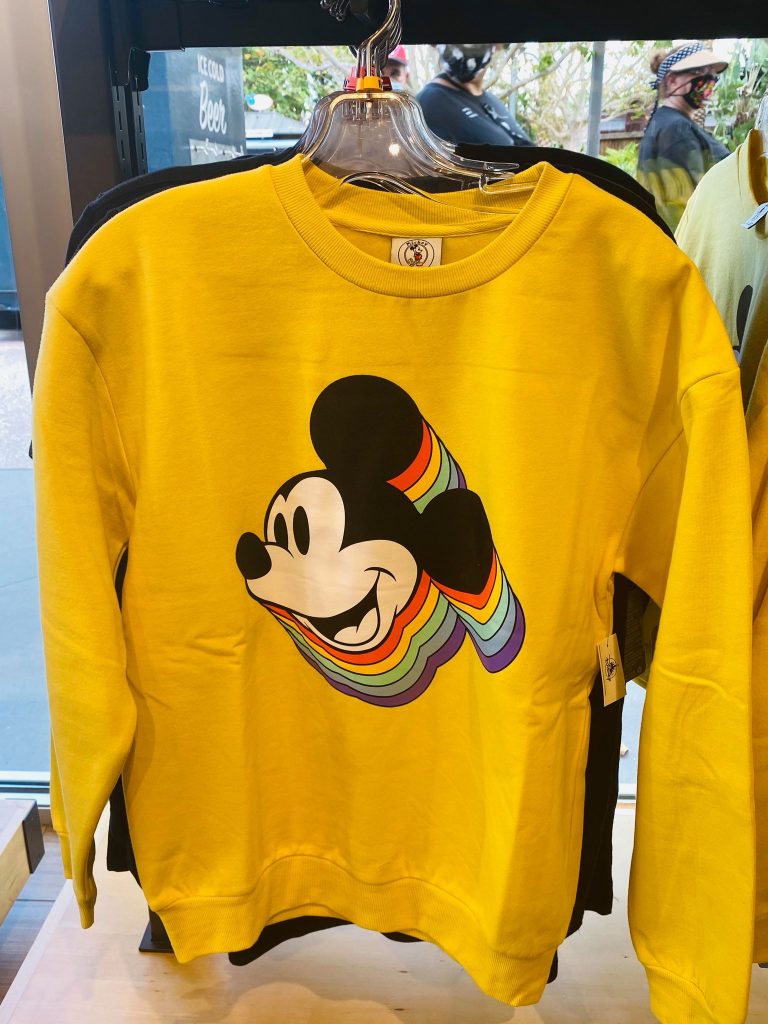 Yellow mickey mouse sweatshirt sale