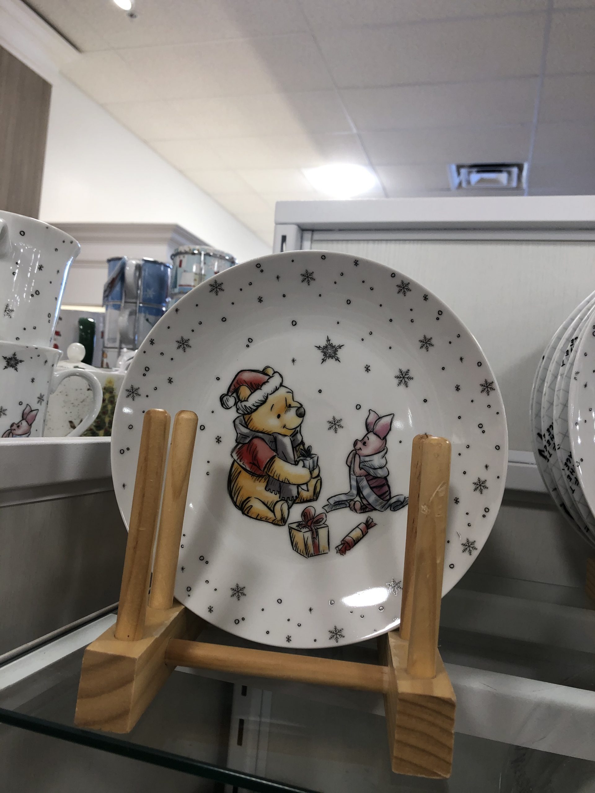 pooh and piglet plate