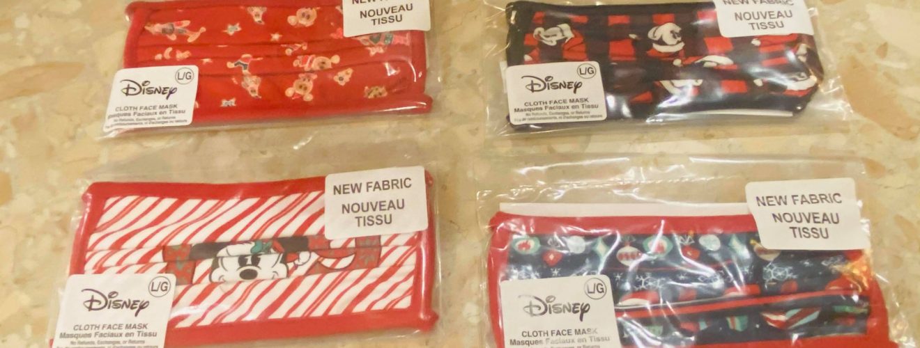 disney Christmas face masks