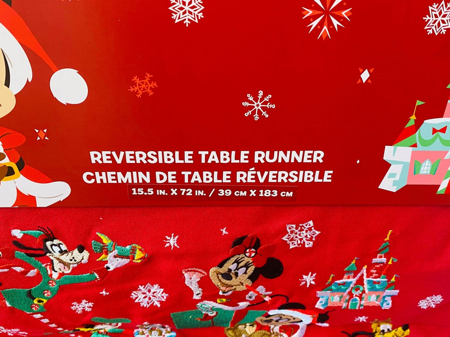 Festive Disney Christmas Table Runner! Disney Fashion Blog