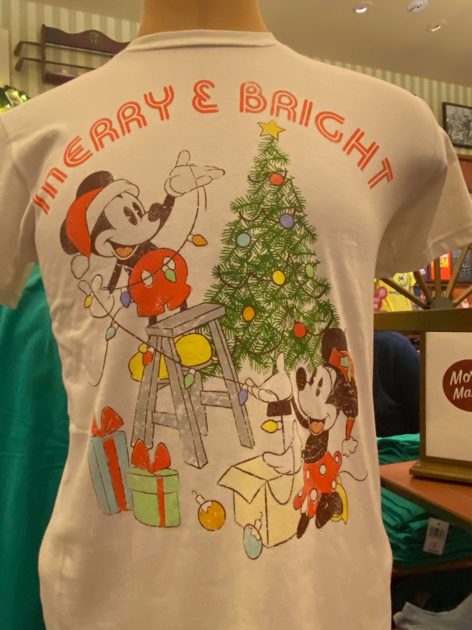 mickey christmas tshirt