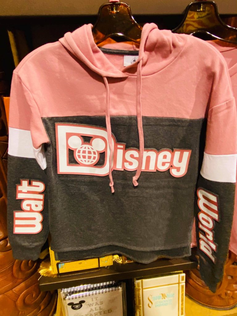 Walt Disney World gray and coral hoodie