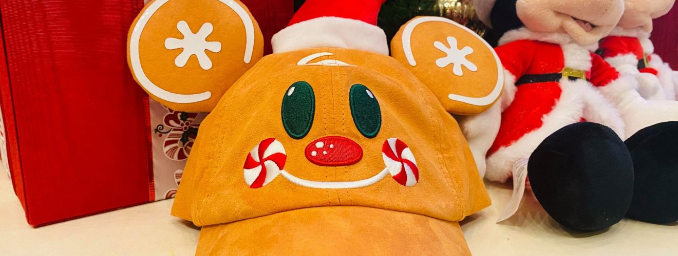gingerbread mickey baseball hat