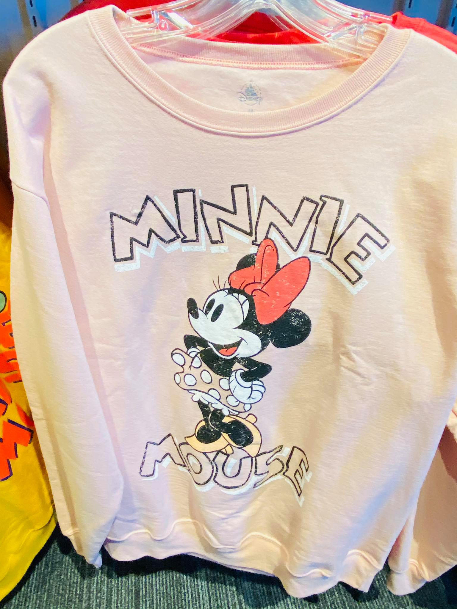 New: Vintage Pink Minnie Mouse Sweatshirt - Disney Fashion Blog