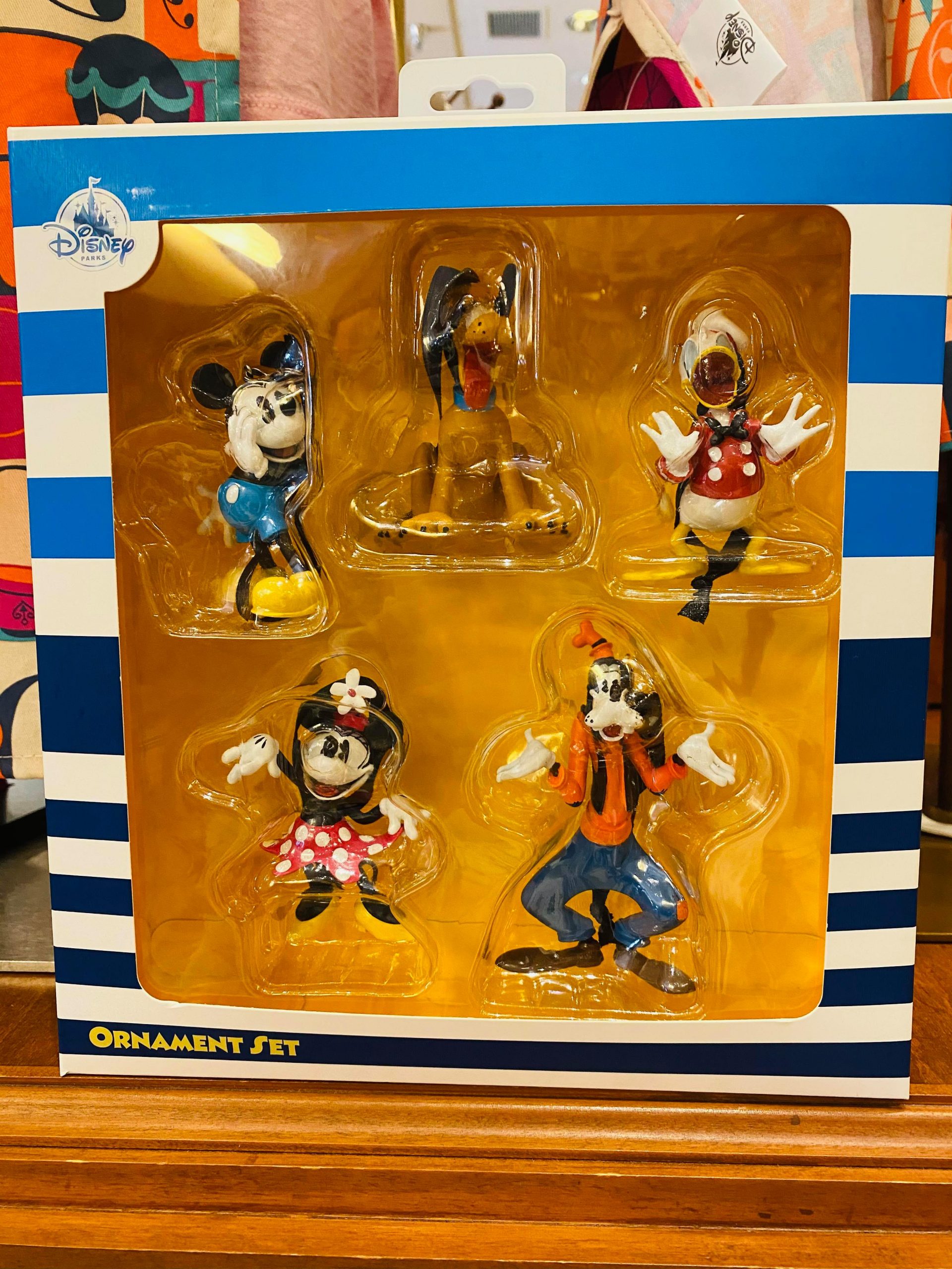 Disney Park Ornament Set Vintage Mickey