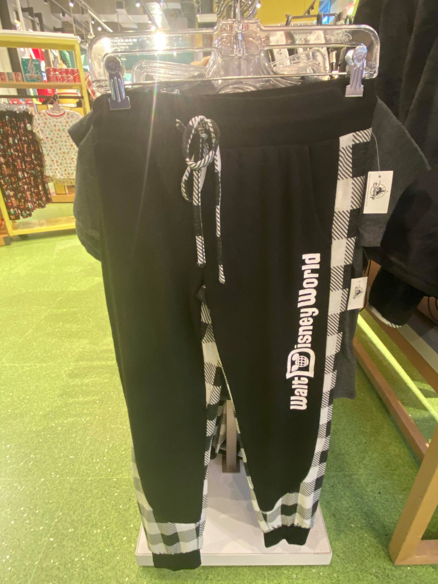 buffalo check joggers