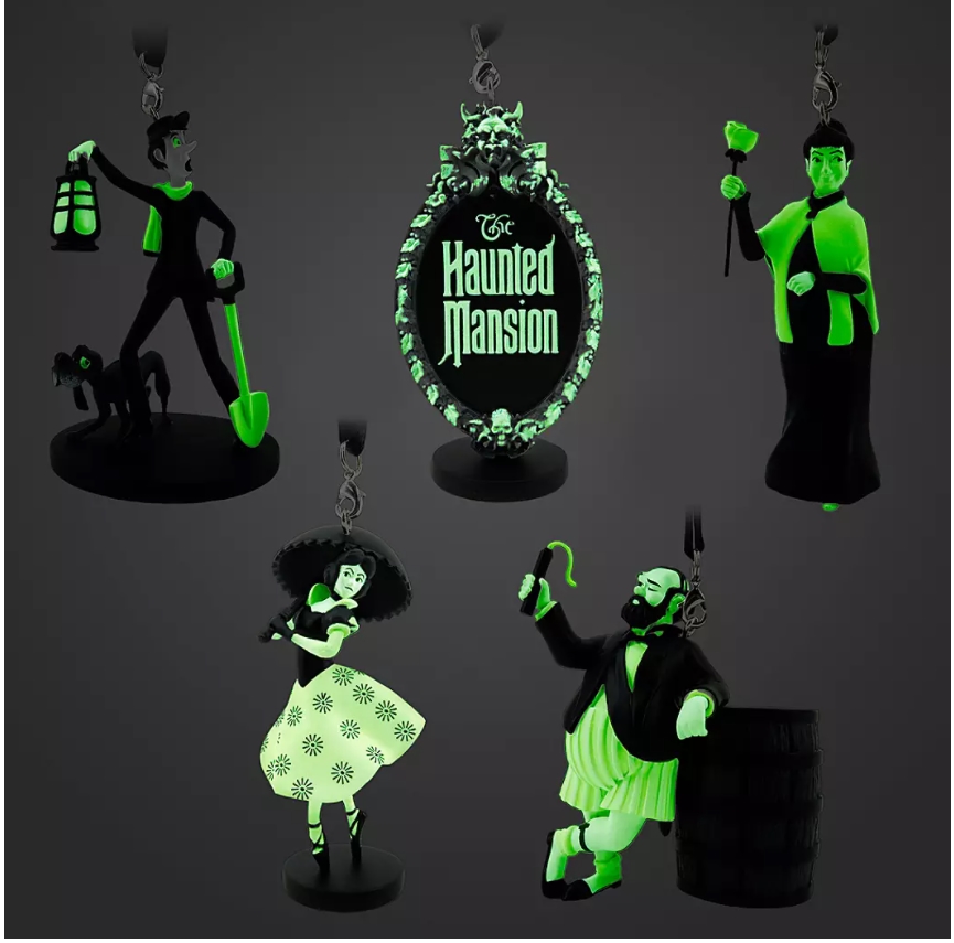 Haunted Mansion Glow int he Dark ornaments