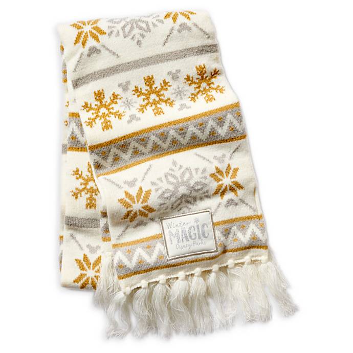 silver and gold scarf