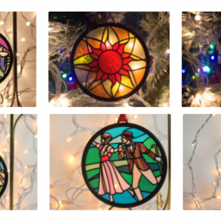 stained glass ornament