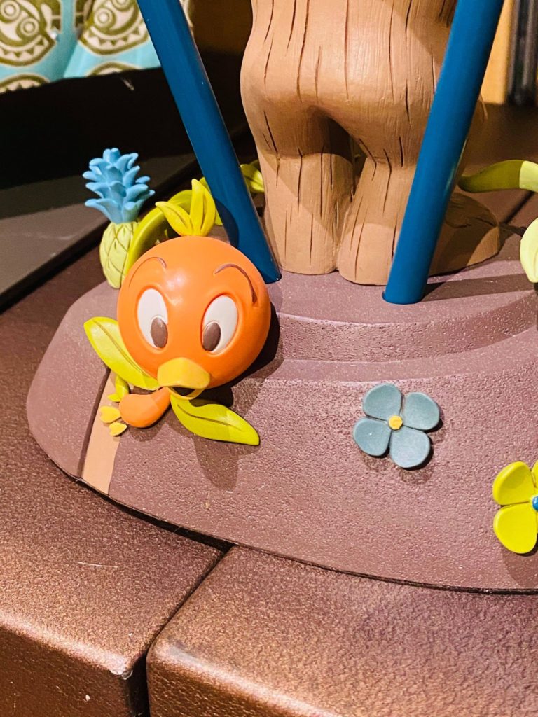 Maui and Orange Bird Light Up Statue