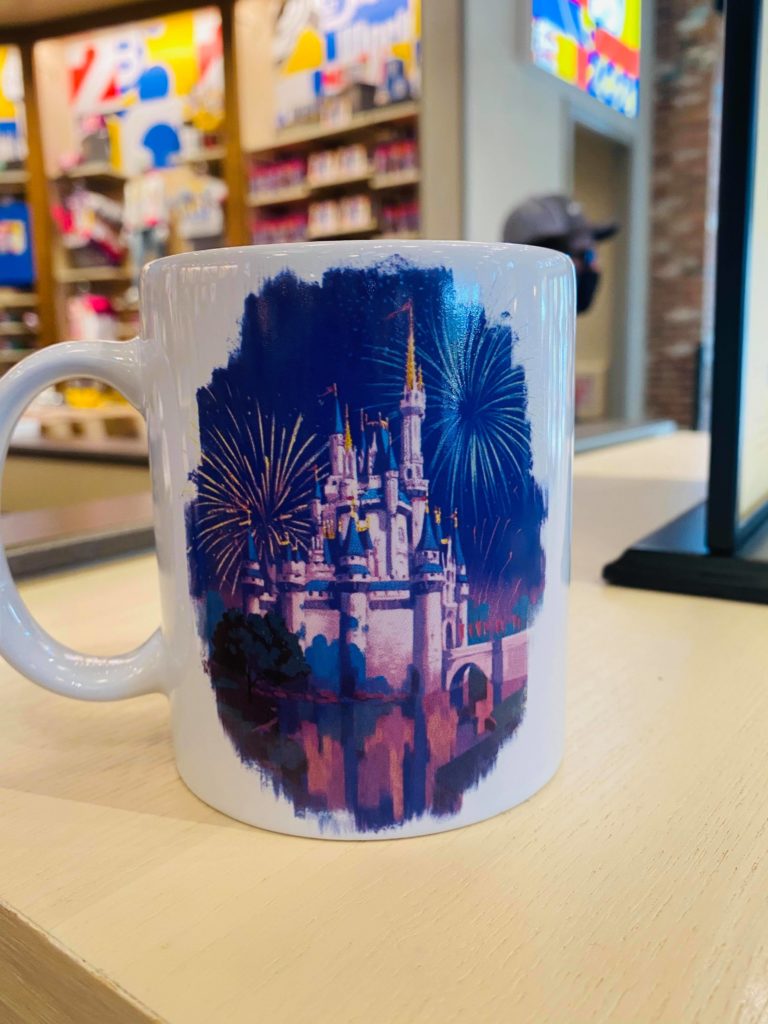 Night Time View Castle Mug