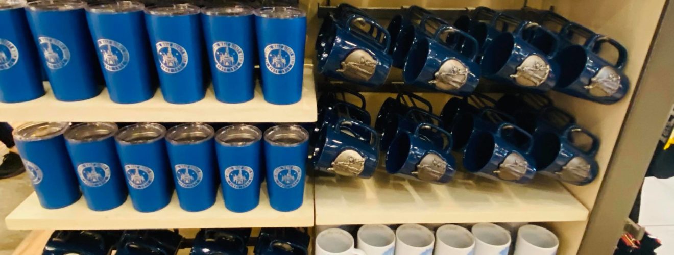 Display of Disney Mugs