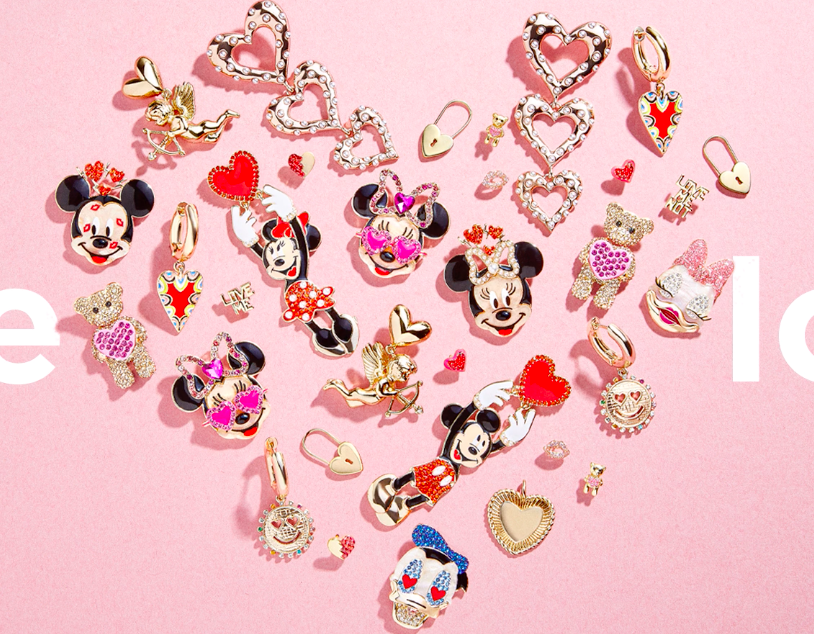 BaubleBar Disney x Valentine's Mickey & Minnie Kissing With Red Heart  Earrings - $29 New With Tags - From Kaka